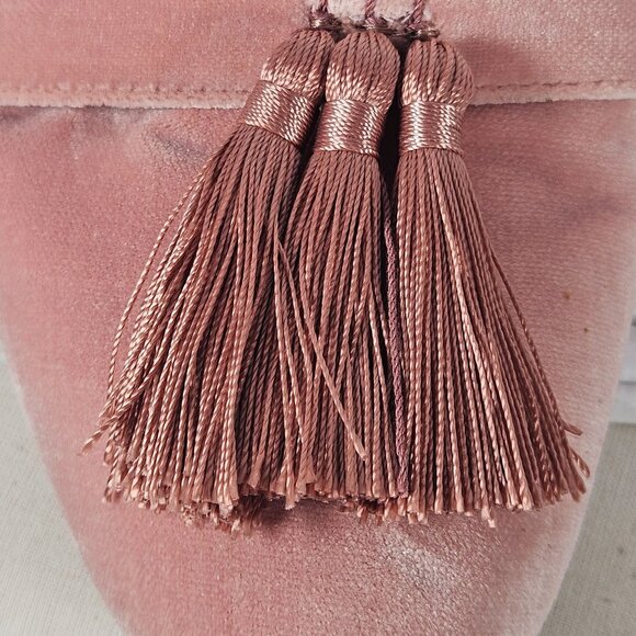 Birdies Women's Velvet Tassel Sandals in Dusty Rose 9 Quiet Luxury Old Money - Picture 13 of 15